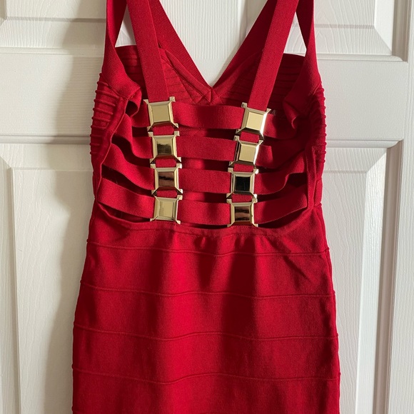New Wow Couture Red Bandage Bodycon dress - Picture 3 of 6